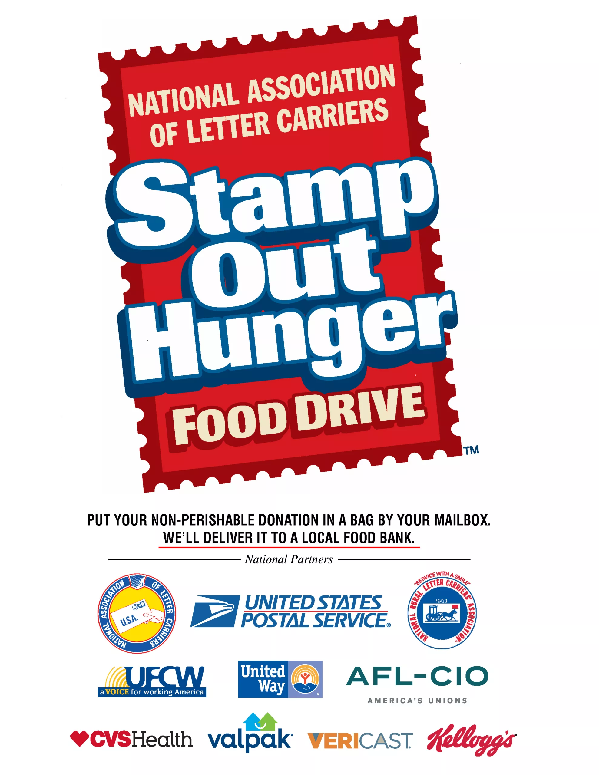 Stamp Out Hunger Food Drive Returns on Saturday, May 13