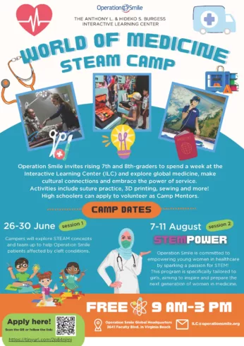 FREE STEAM CAMP AT OPERATION SMILE
