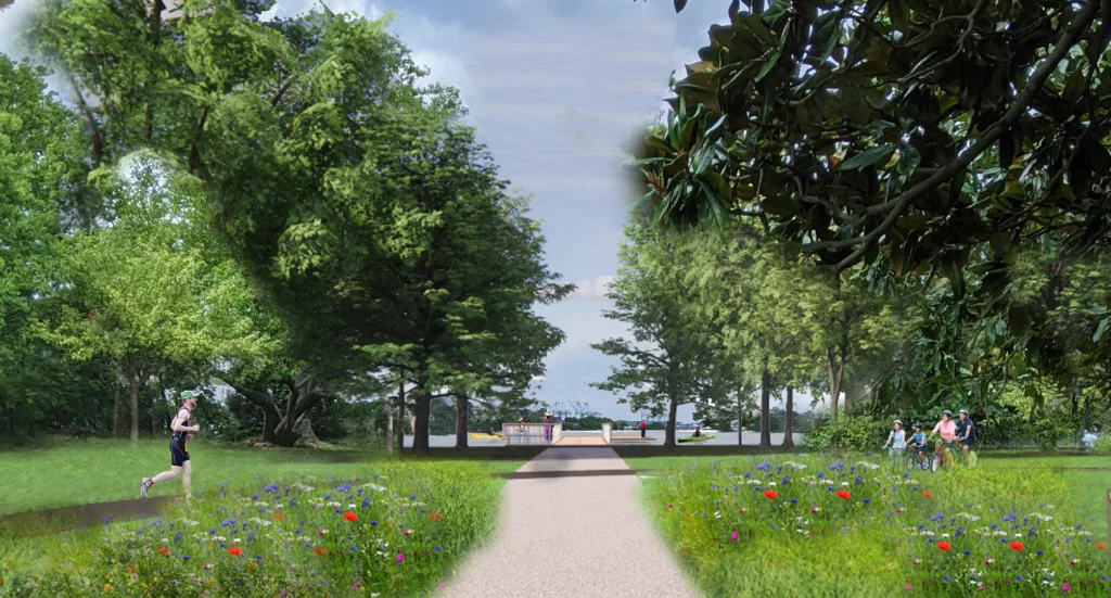 The Elizabeth River Trail Foundation Receives its Largest Grant for Larchmont Library Trailhead Improvements