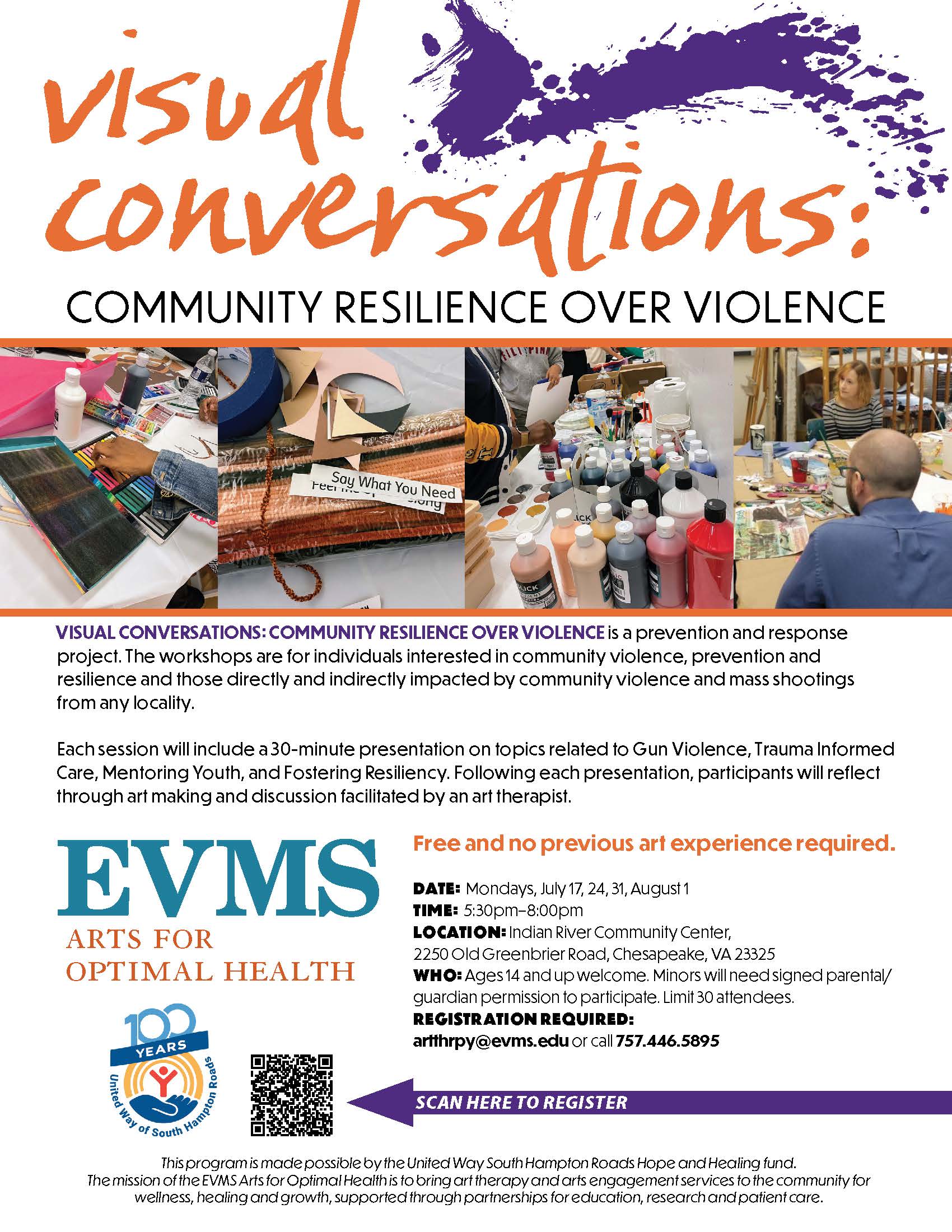 Visual Conversations: Community Resilience over Violence project
