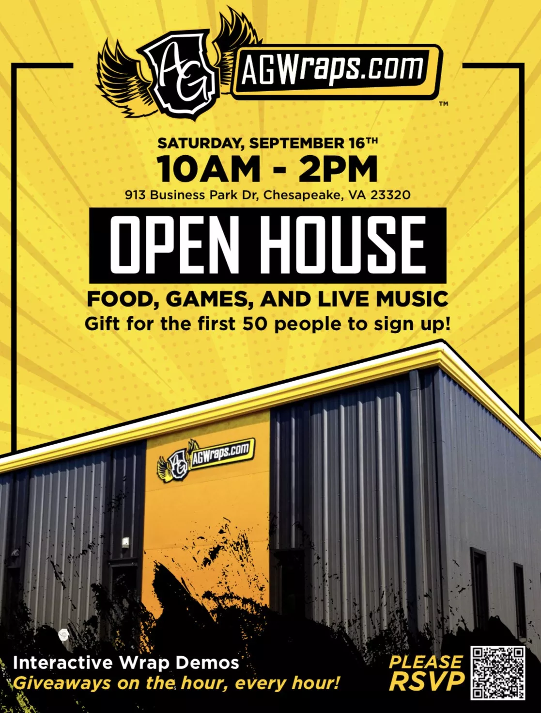 Join Us for a Grand Unveiling: AGWraps New Headquarters Open House Event!