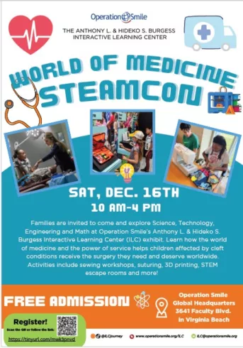 Vendor Opportunities and Family Fun at Operation Smile STEAM Convention