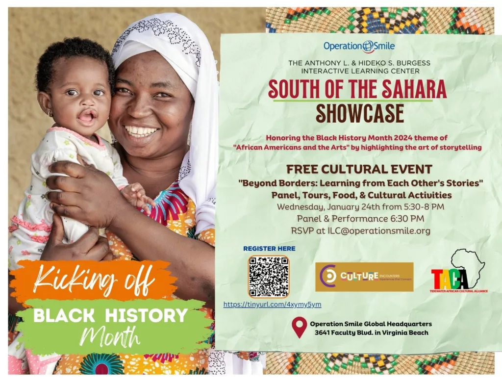 Invitation to South of the Sahara Showcase at Operation Smile!