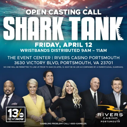 Open Casting Call for Shark Tank at Rivers Casino Portsmouth