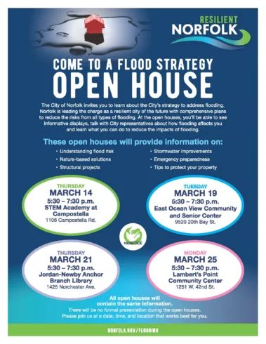 Resilient Norfolk Hosts Flood Strategy Open House Events