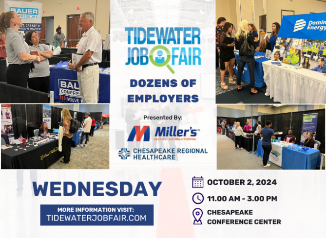 Get Ready for the Tidewater Job Fair: October 2nd at the Chesapeake Conference Center!