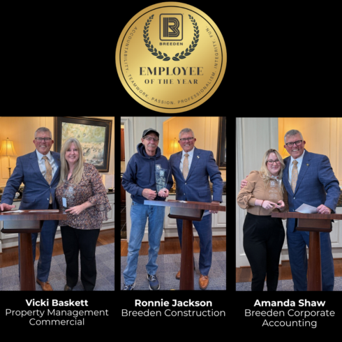 The Breeden Company Selects Its Employees of the Year, a Top Award