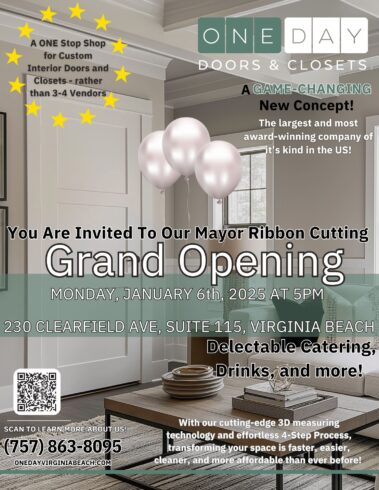 Please Join One Day Doors and Closets in celebrating their Grand Opening!