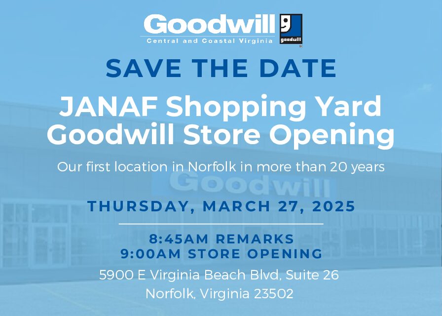 Goodwill JANAF store opening March 27th