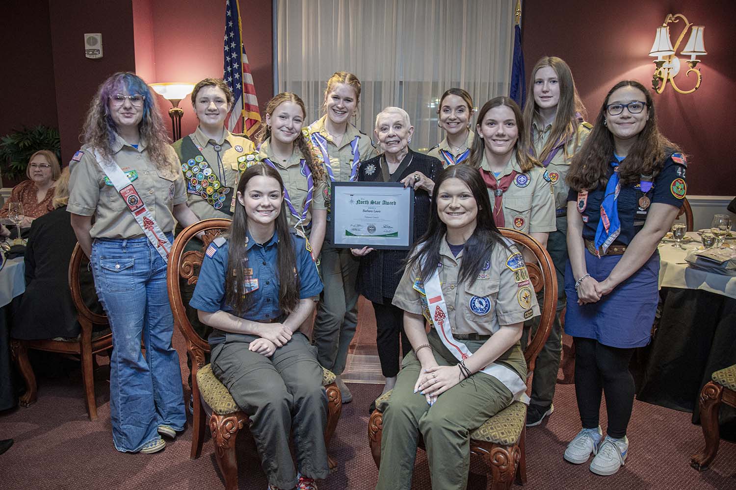 title:16 Female Eagle Scouts Honored at Examples of Success Dinner 16 Female Eagle Scouts Honored at Examples of Success Dinner