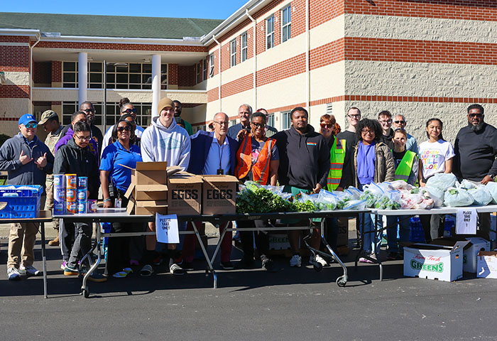 NNPS and community partners host pop-up food pantry for local families
