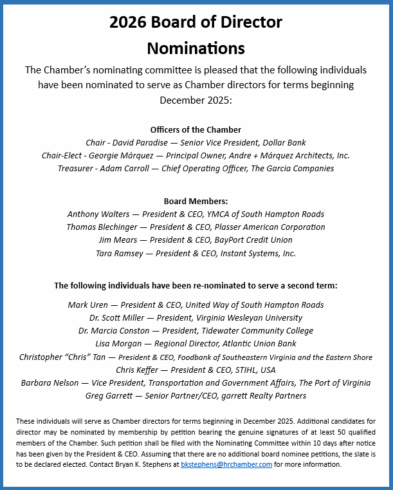 title:2026 Chamber Board of Director Nominations 2026 Chamber Board of Director Nominations