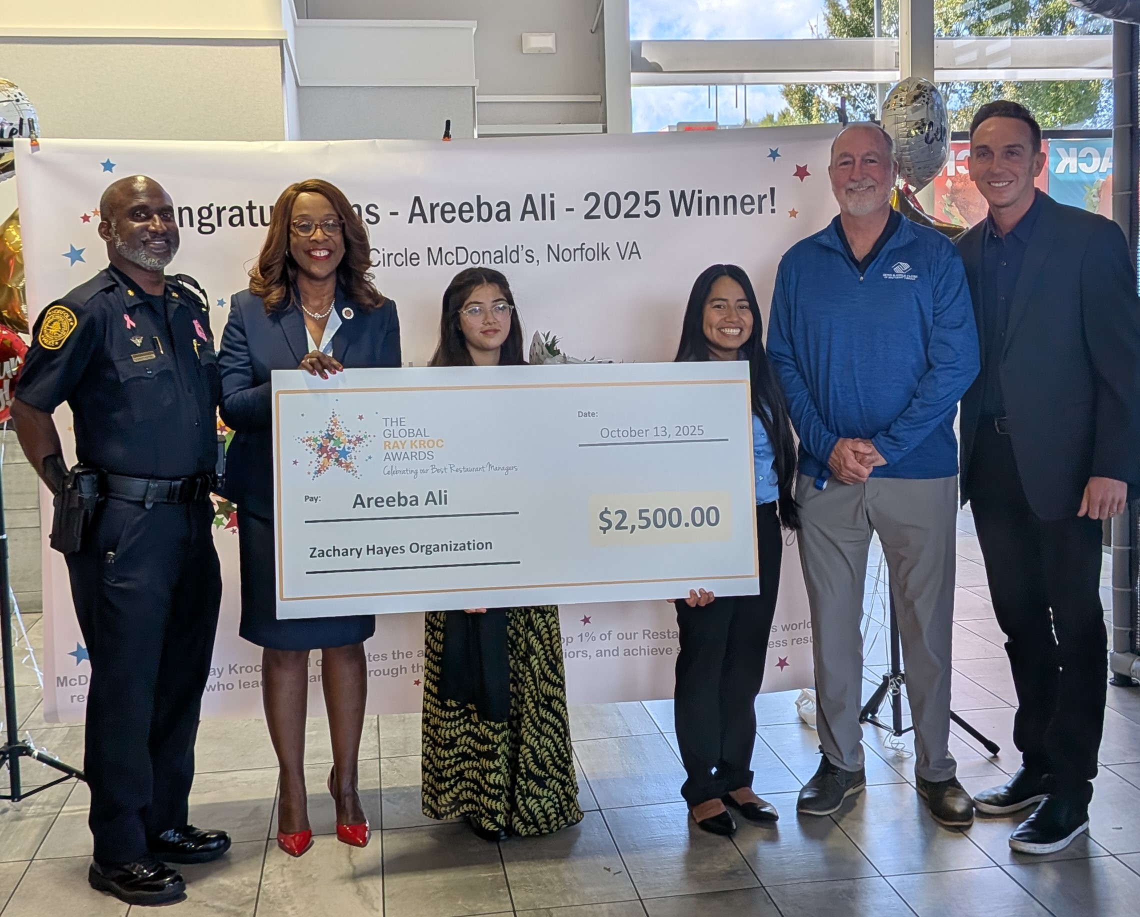 title:NORFOLK, VA MCDONALD’S RESTAURANT MANAGER RECEIVES PRESTIGIOUS GLOBAL AWARD NORFOLK, VA MCDONALD’S RESTAURANT MANAGER RECEIVES PRESTIGIOUS GLOBAL AWARD